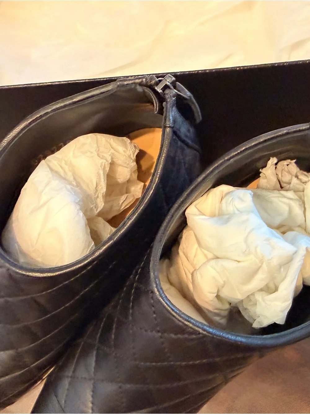 Chanel Lambskin Short Boots Size 6.5 $1325 MSRP